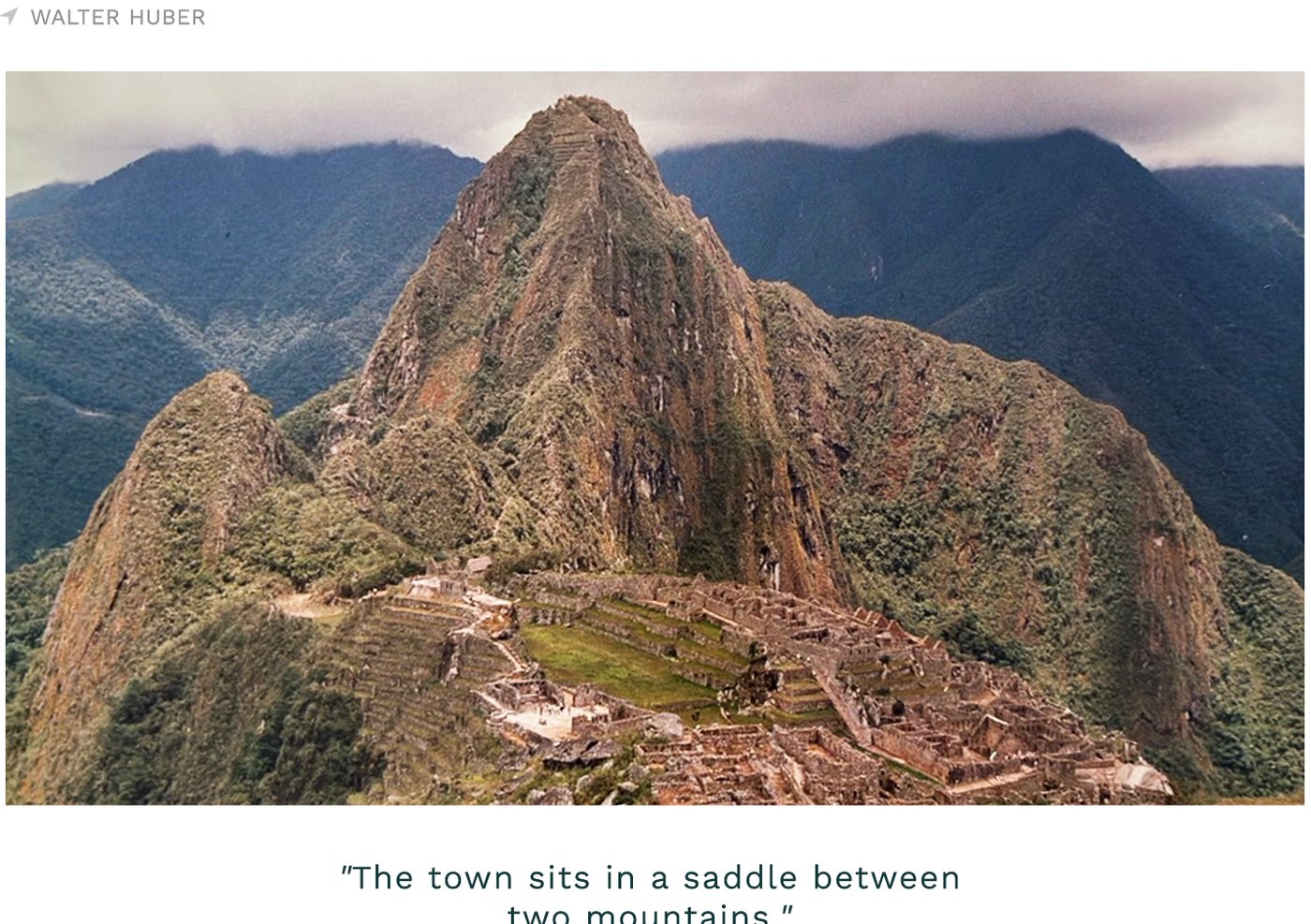 Machu Picchu